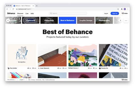 Guide: Discover Creative Work on Behance.